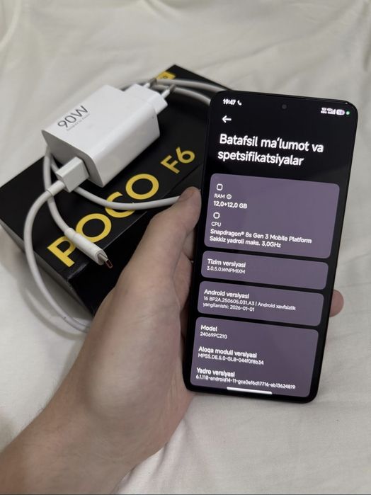 Poco F6 12/512 karobka