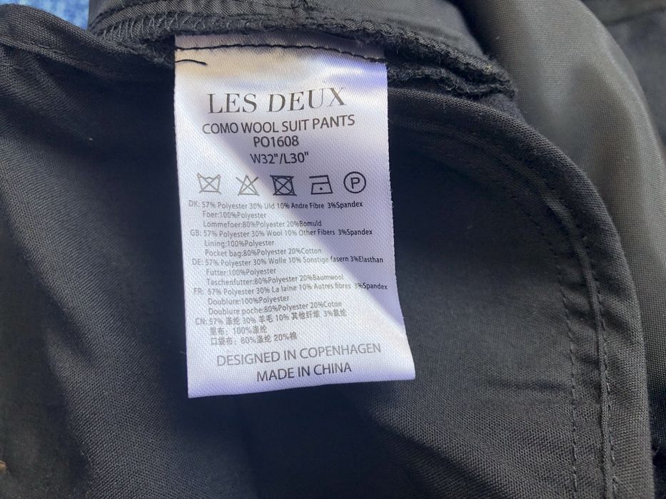 30% вълна Les Deux Como Wool Suit Pants ОРИГИНАЛЕН мъжки панталон - 32