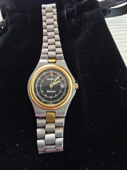 Ceas Damă Atlantic Mariner Swiss Quartz 6604 - Bicolor, Stare Bună