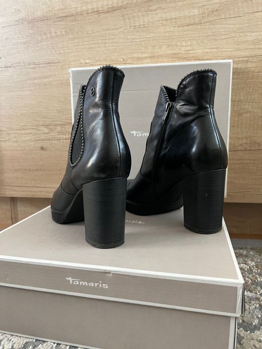 Черни кожени  боти