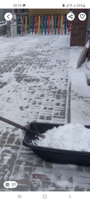 Ручная уборка снега