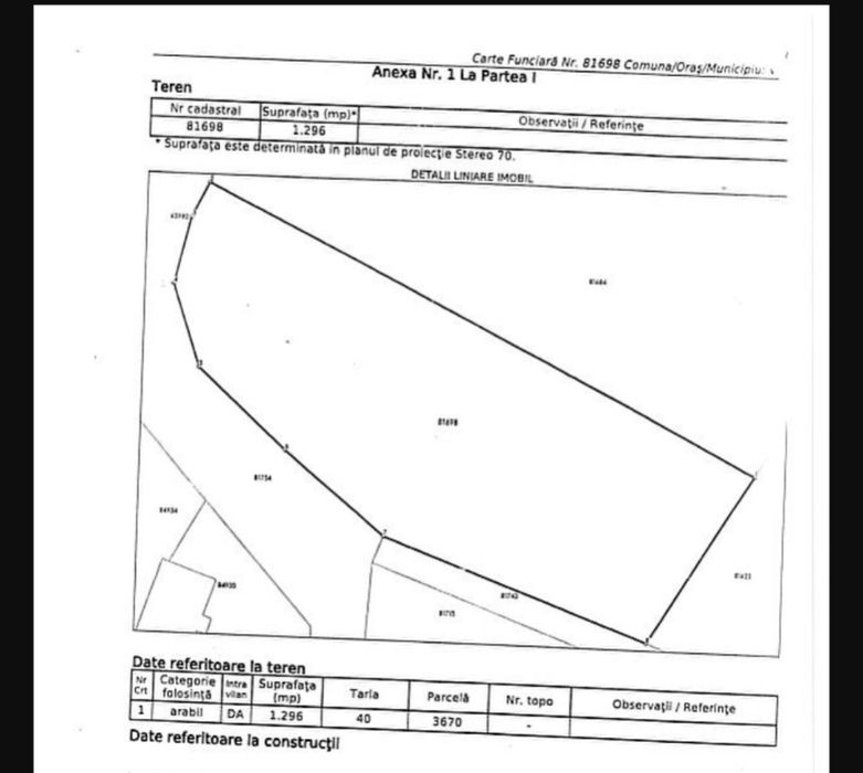 Teren 1296 mp, intravilan, utilități complete, Vidra Ilfov – DIRECT PROPRIETAR