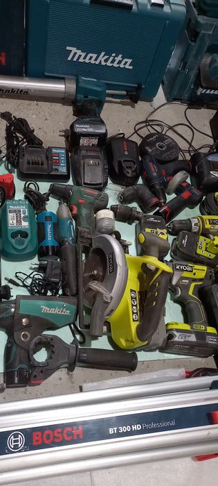 Filetanta flex circular pistol ancora percutanta proiector acumulator 18v incarcator Milwaukee Bosch Hilti Makita Ryobi Flex Metabo Festool freza Mafe