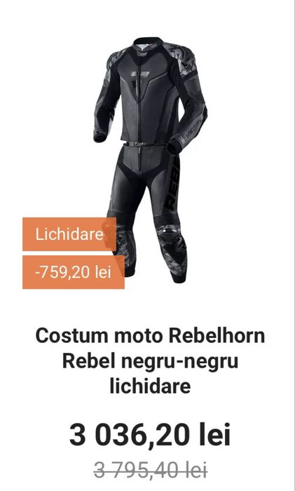 Costum moto rebelhorn 54