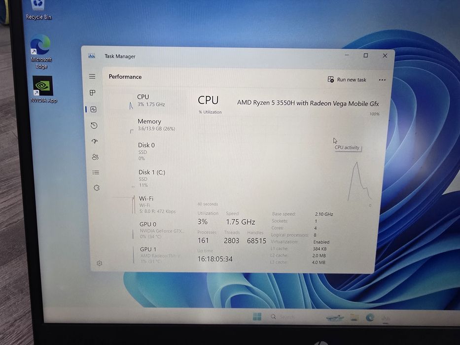 Laptop Gaming HP pavilion 15