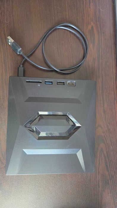 Външна CD/DVD записвачка B21-Y 5-в-1 USB 3.0 / USB-C + SD Card Reader