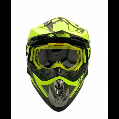 Каска Крос/Атв/Мотор FOX с Очила 100%