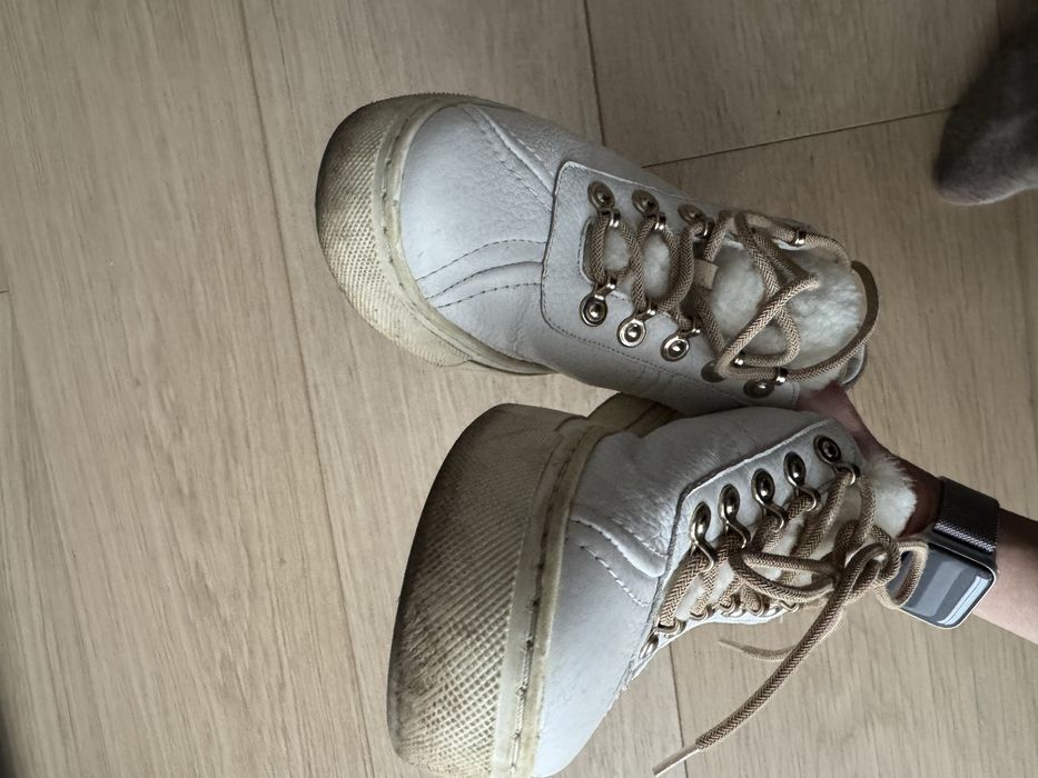 Massimo Dutti дамски  кецове от ест.кожа -37номер