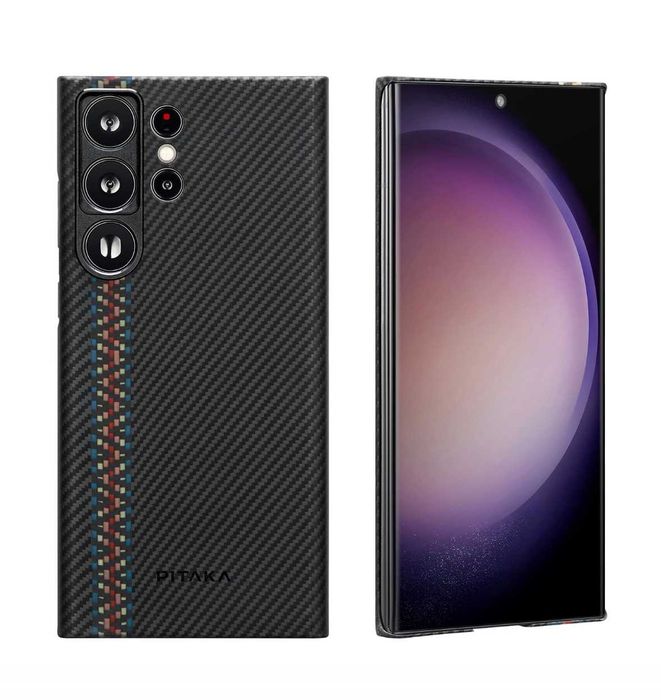 Husa PITAKA MagEZ 3 Galaxy S23 Ultra 600D Aramida MagSafe Rhapsody
