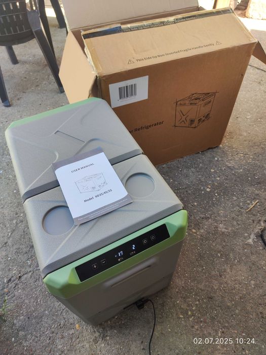 Хладилна кутия Steamy-E, Компресор, 12/24V, 110-240V, 40 литра,