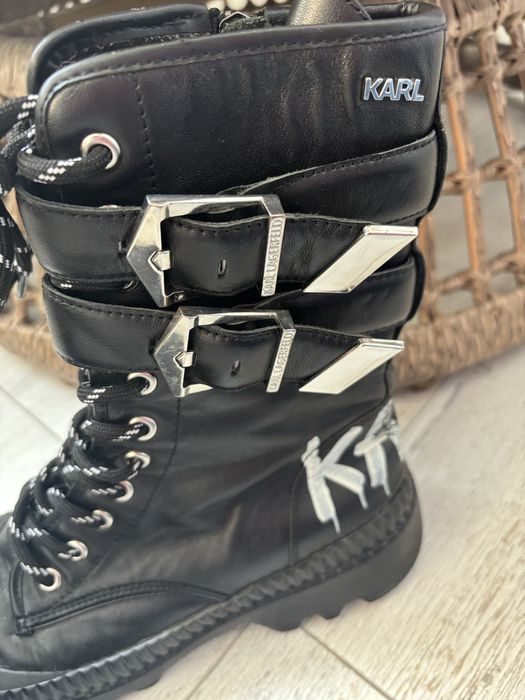 Bocanci piele Karl Lagerfeld Tekka 38