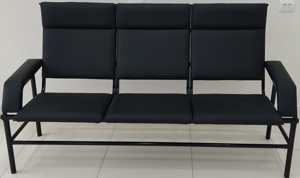 Кресло для зала ожидания, диван 3-х секционный