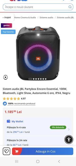 Boxa  JBL Partybox Encore Essential