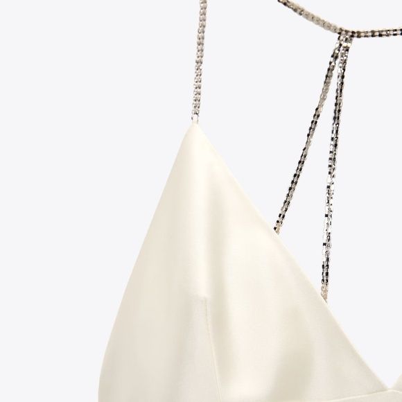 Rochie satinata cu  cristale Zara Wedding
