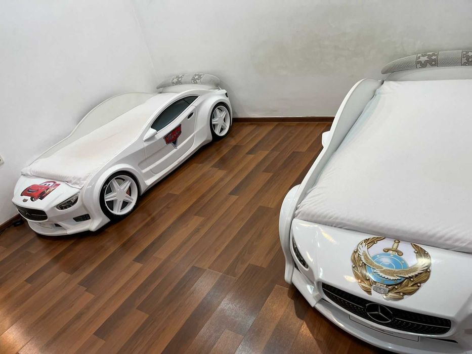 Детская кровать авто Мерседес 3D