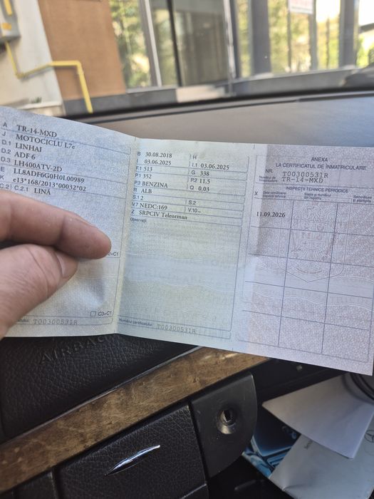 Vând ATV LINHAI permis 16 ani