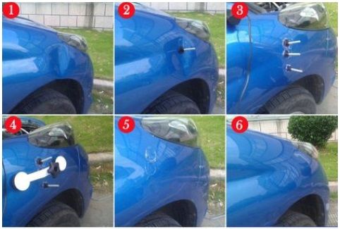 Система за изправяне на вдлъбнатини по автомобила Pops A Dent