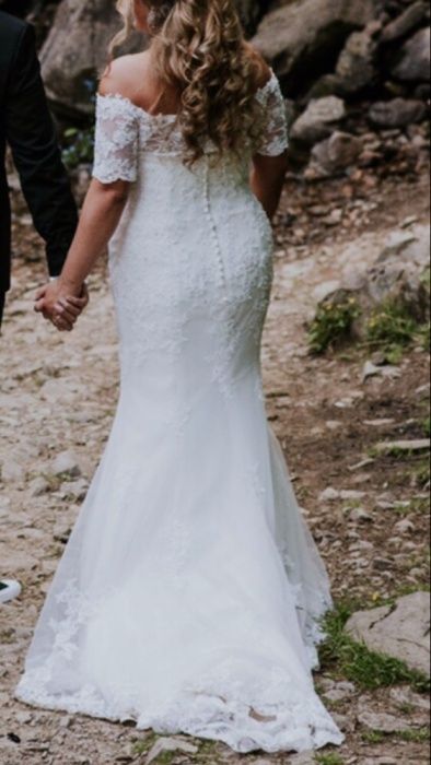 Rochie de mireasa alb-ivoire colectia 2017