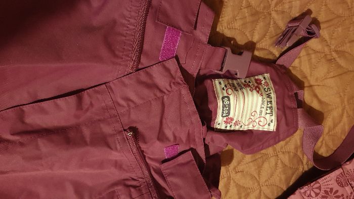 Детски комплект - Ски Грейка - Ватирано Яке и Гащеризон за момиче