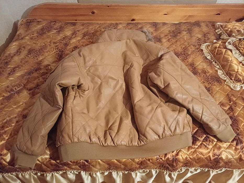 Естествена кожа яке с две страни