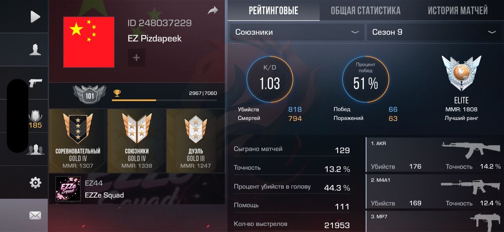 Акаунт Standoff 2