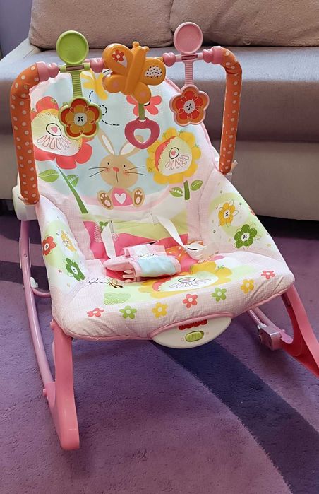 Бебешки шезлонг Fisher Price - розов