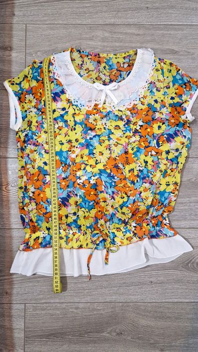 Camasa multicolora cu broderie