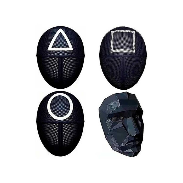 Маски из «Игры Кальмара» — Набор 4 видов (в наличии)