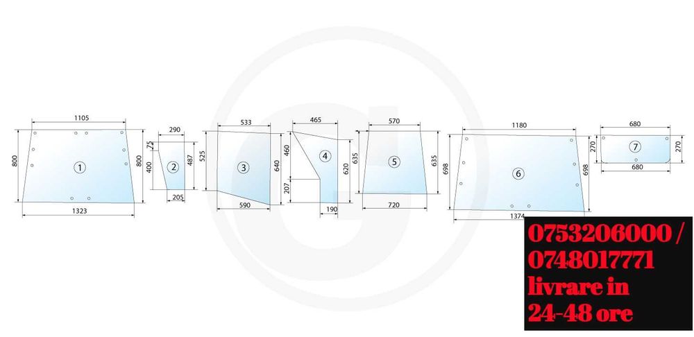 geam tractor Case IH