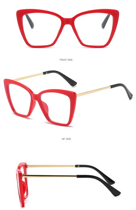 Червени Рамки за очила диоптрични или за компютър