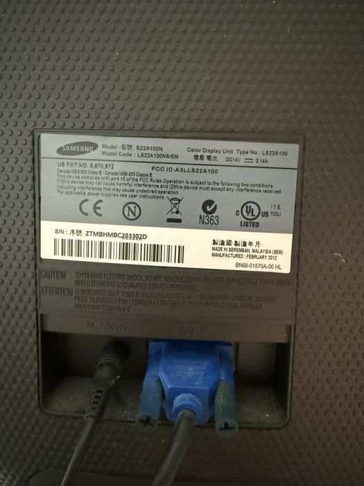 Монитор Samsung S24B150BL 21,5 inch