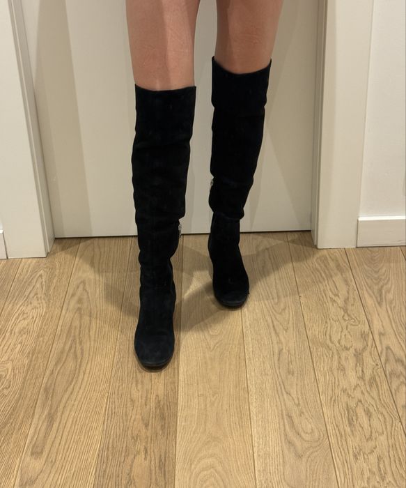 Cizme lungi din piele intoarsa Marc Lewis