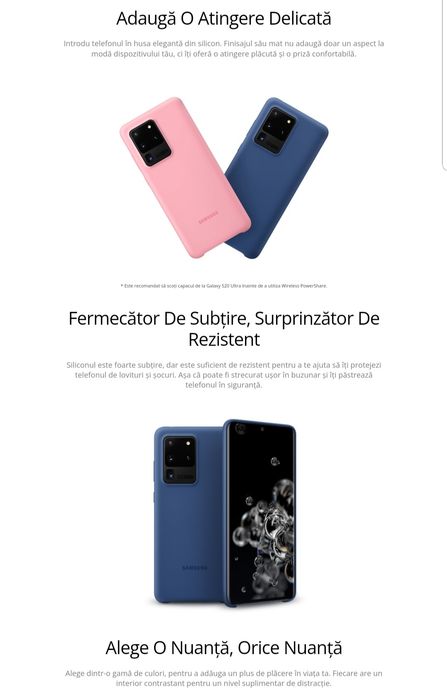 Husa silicon originala Samsung Silicone Cover S20 Ultra S20 Ultra 5G