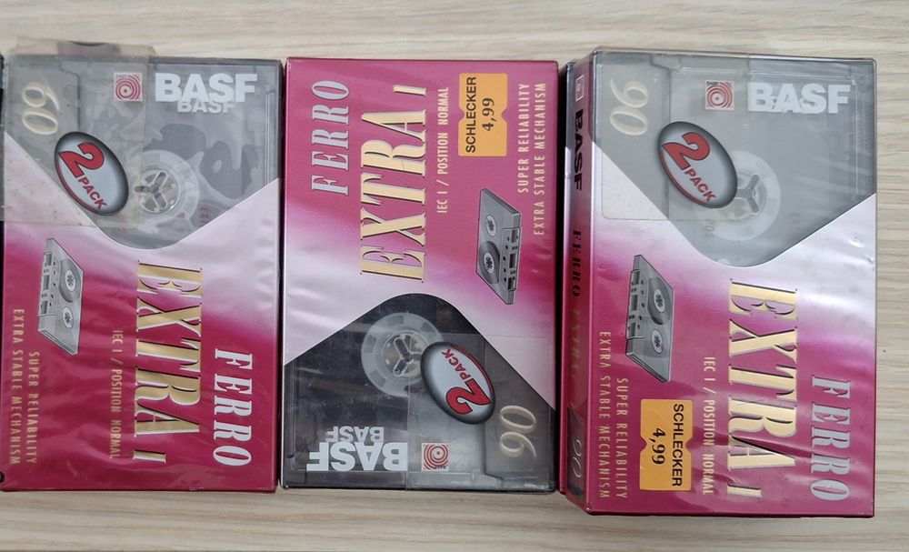 4 casete audio BASF , sigilate