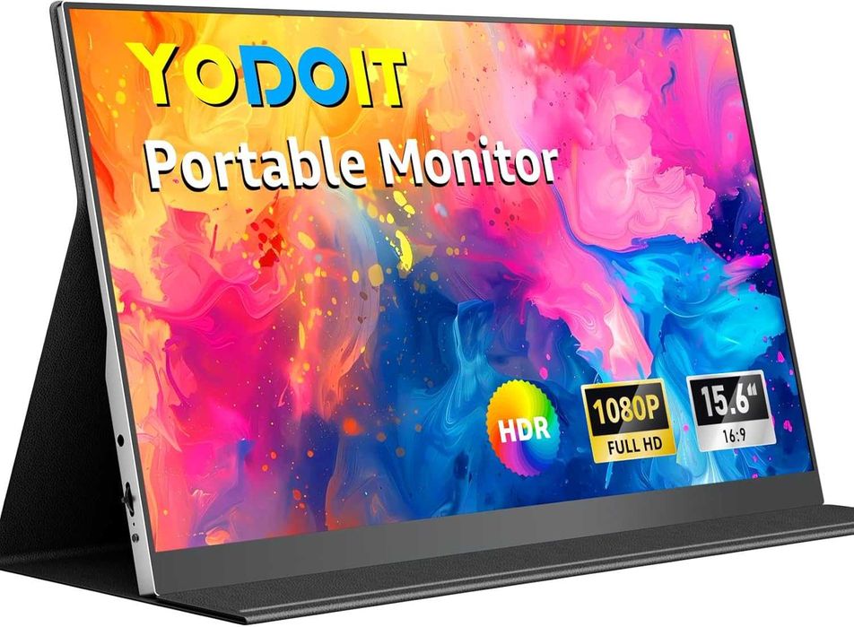 Преносим монитор 15.6 инча Yodoit - Full HD IPS, USB-C/HDMI (Нов)