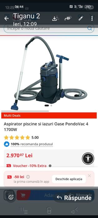 Aspirator piscine Oase PondoVac 4a