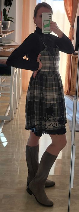 Rochie toamna/ iarna, tip sarafan, Mathilde, material lână, Mar. 38