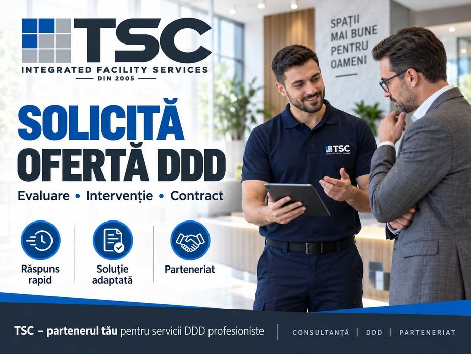 DDD profesional – Deratizare, Dezinsecție, Dezinfecție firme și persoane fizice