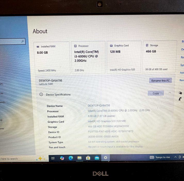Ноутбук Dell Latitude 3480