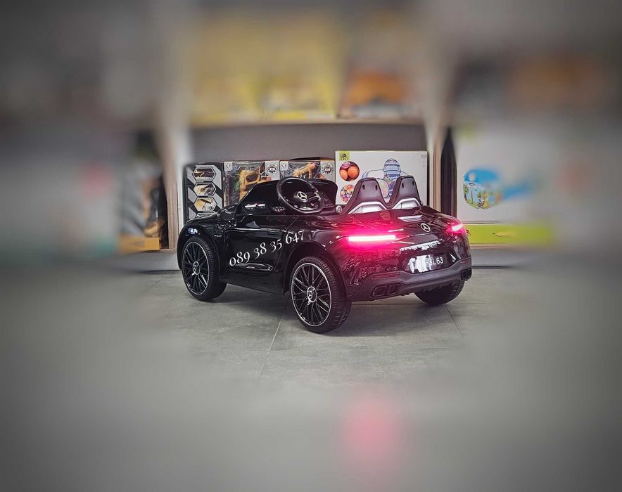 ТОП ЦЕНА!НОВО!Акумулаторна кола Mercedes SL63 AMG с 12V,меки гуми,BT