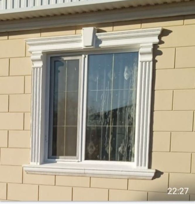 Жидкий травертин, фигуры из пенопласта