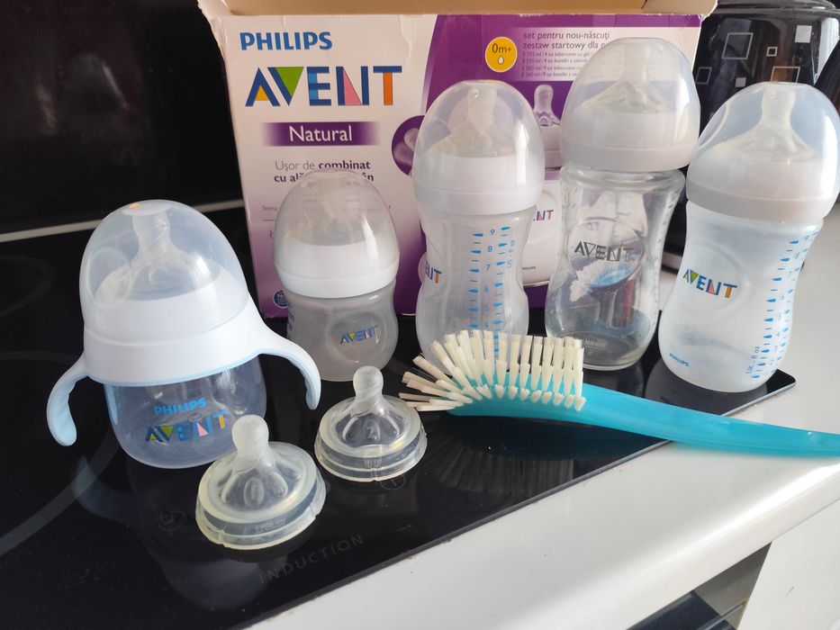 Sterilizator Avent+set biberoane Avent+cana Avent
