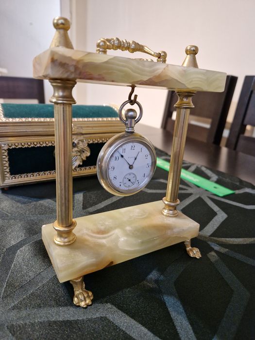 Топ-Уникален антикварен  американски джобен часовник ELGIN