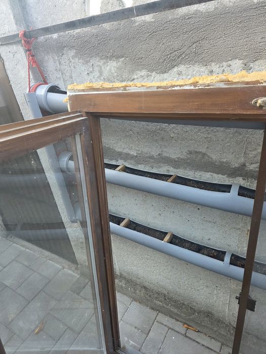 Fereastra in 2 canaturi, din lemn si  geam termopan 130x145