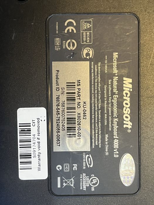 Tastatură Microsoft Natural Ergonomic Keyboard 4000