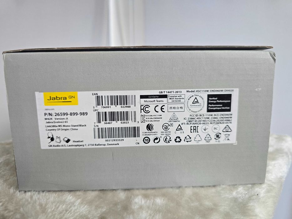 Jabra Evolve2 65 MS Mono, stand de incarcare inclus, nou cu garantie