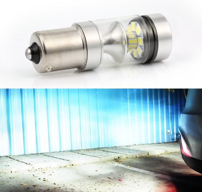 ЛЕД крушки 100W 1156 P21W BA15S - СУПЕР ЯРКИ