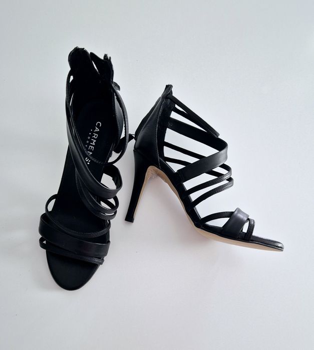 Sandale piele neagra marime 37