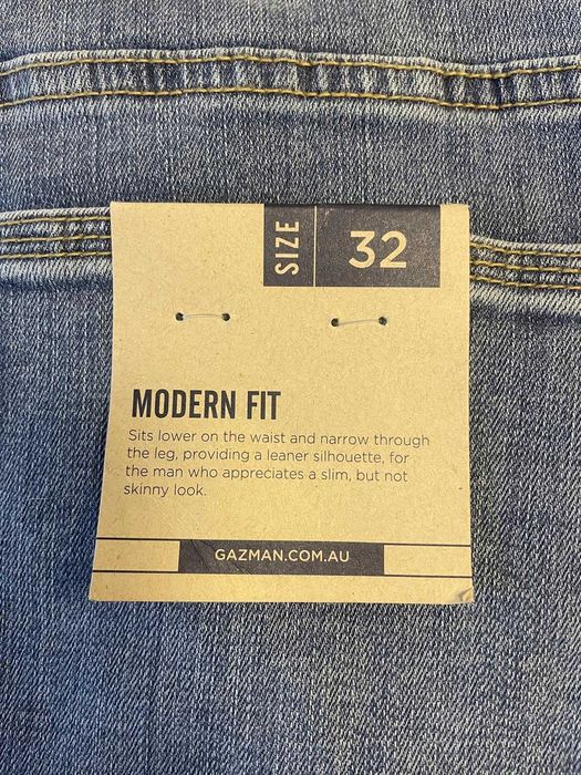 Нови мъжки дънки GAZMAN Modern Fit | размер 32