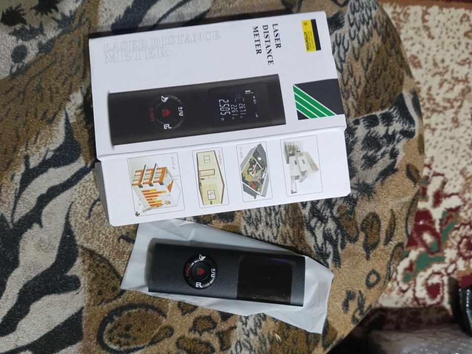 Лазерная рулетка мини 40 м аккумулятор